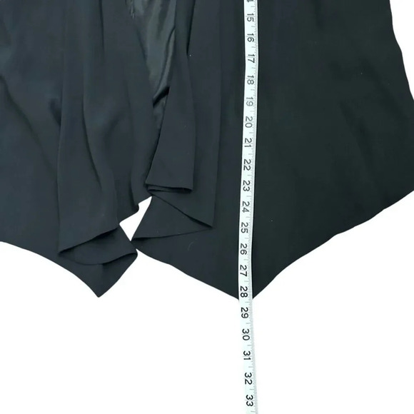Eileen Fisher Drape Georgette Crepe Silk Jacket Women's Size 1X Black System - Picture 6 of 6